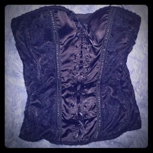 Charlotte Russe Corset Strapless Top